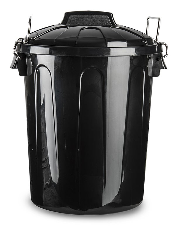 CUBO BASURA PLASTICO PLASTICFORTE NEGRO 21 LTS.