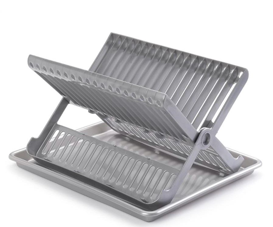 ESCURREPLATOS PLEGABLE PLASTICFORTE PLATA 37X33X21 CMS.