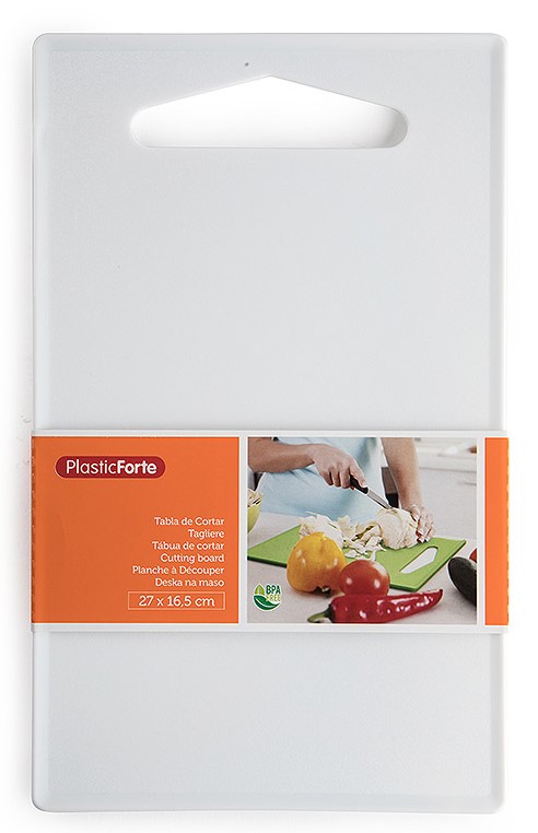 TABLA DE CORTAR PLASTICFORTE BLANCO 36X24 CMS.