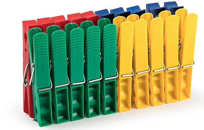 PINZA DE ROPA PLASTICFORTE 20UDS.