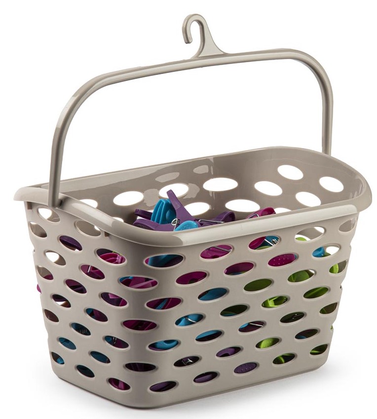 CESTA PINZAS PLASTICFORTE MOD. AIRE VRM 21X26X15CMS.