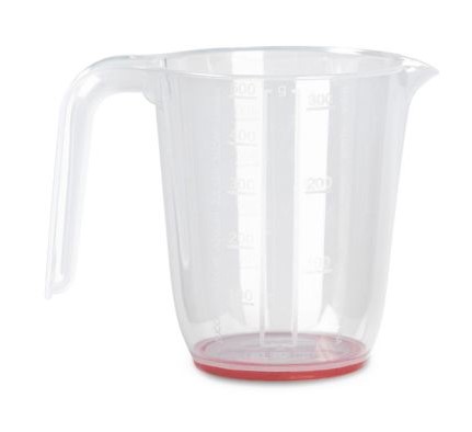 JARRA MEDIDORA PLASTICFORTE ANTIDESLIZANTE 500 ML.