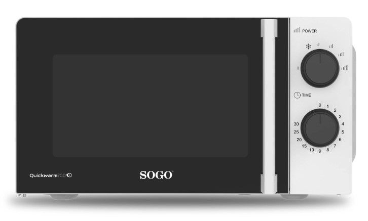 MICROONDAS SOGO 20L. SIN GRILL 700W.
