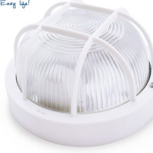 APLIQUE REDONDO GSC PLASTICO E27 60W. 230V. BLANCO