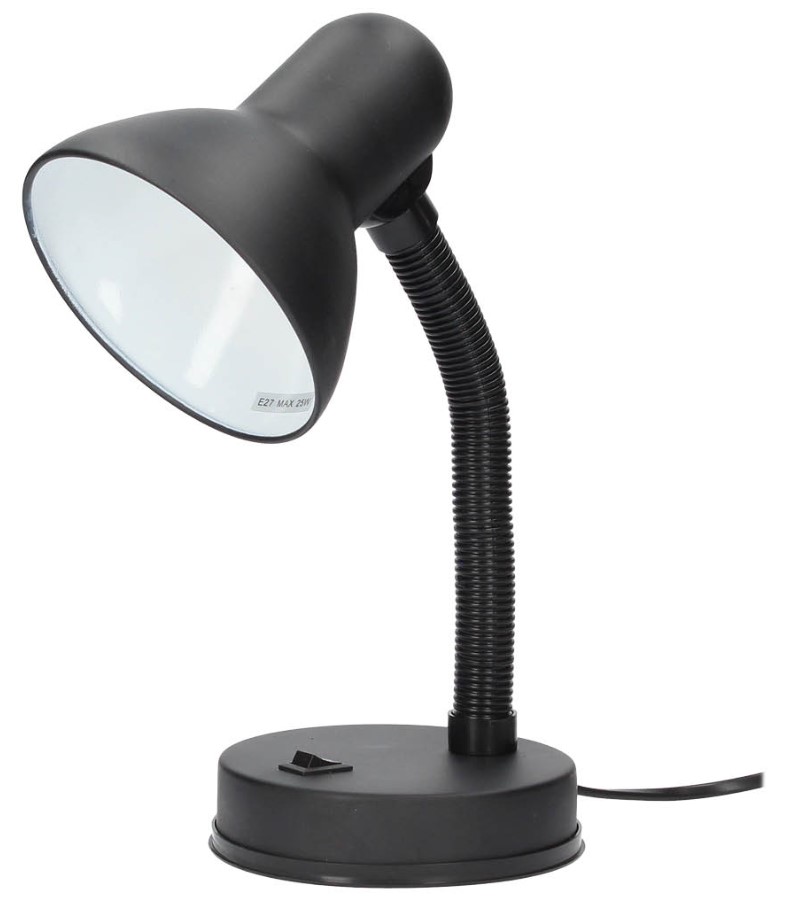 FLEXO SOBREMESA BELL E27 25W. NEGRO