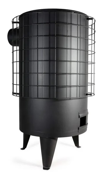 ESTUFA CHAPA ECODESING PINTADA NEGRA N 4