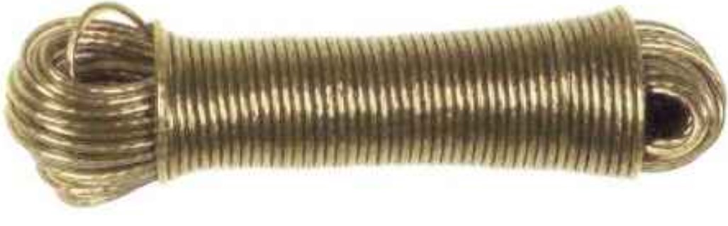 CUERDA ACERO PLASTIFICADA 4 MM. BLANCA (15MTS.)