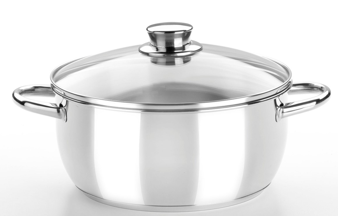 CACEROLA INOXIDABLE MONIX OPTIMA TAPA CRISTAL 16 CMS.