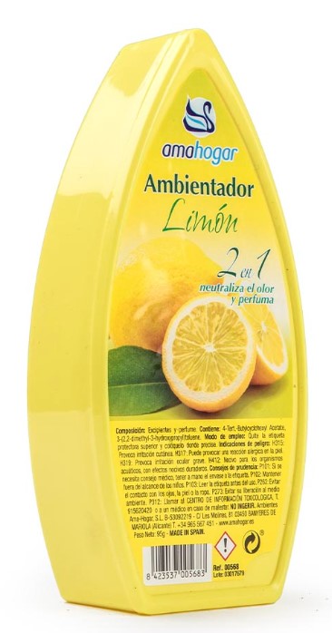 AMBIENTADOR AMAHOGAR GEL CLASSIC LIMON