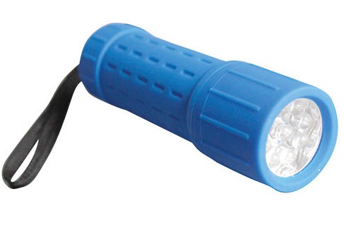 LINTERNA DE GOMA GSC 1W. 9LEDS 55LM