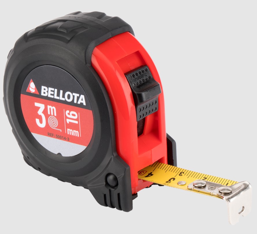 FLEXOMETRO BELLOTA BIMATERIAL 3 MTS. 16 MM.