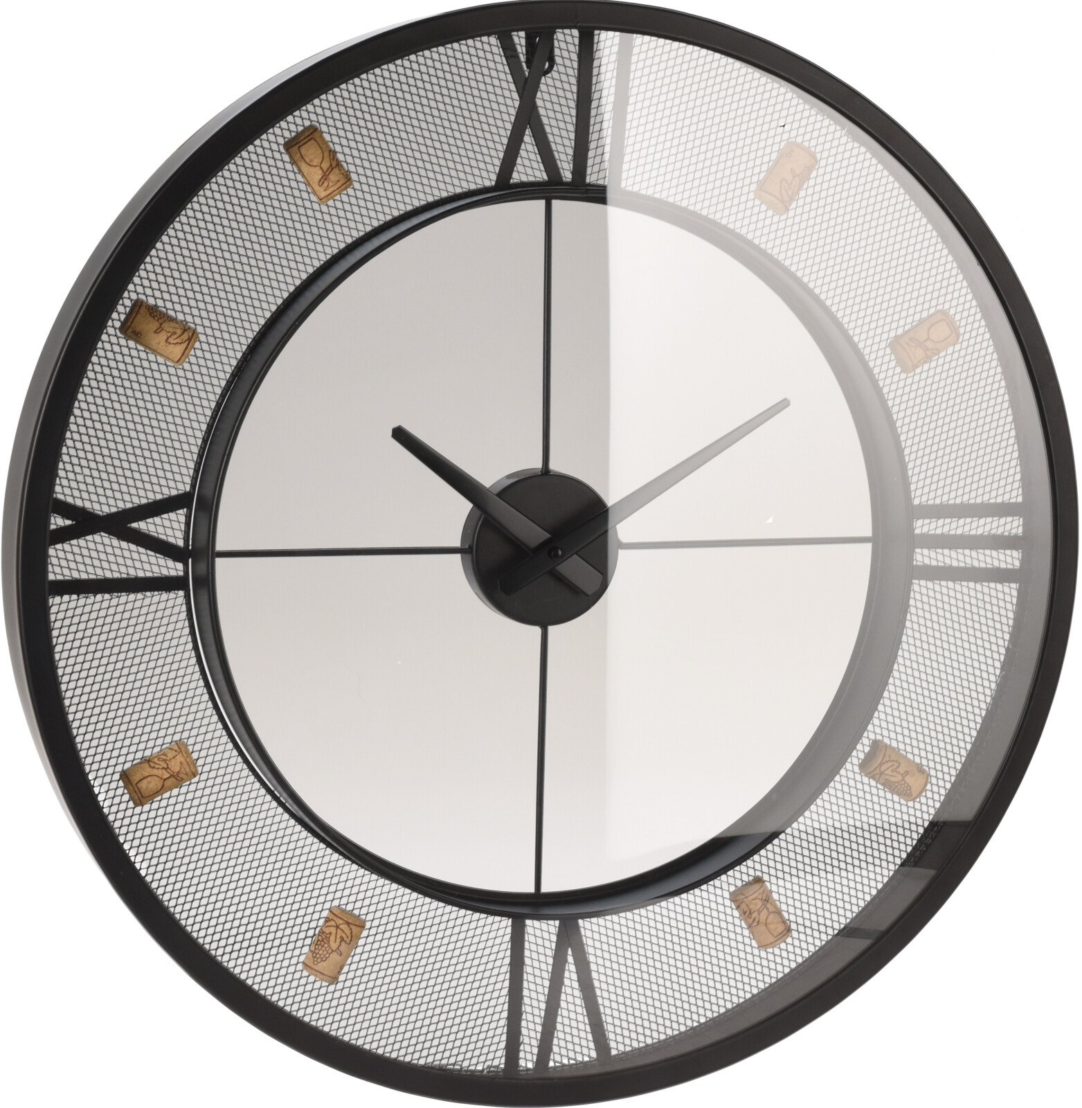 RELOJ PARED KOOP METAL CORCHOS 60 CMS. WALLCLOCK