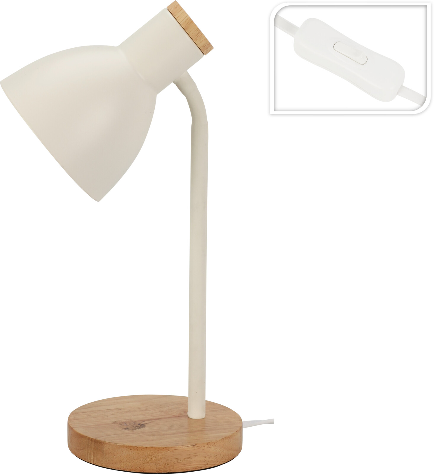 FLEXO SOBREMESA TABLE LAMP BLANCO 60X31X34'5CMS.