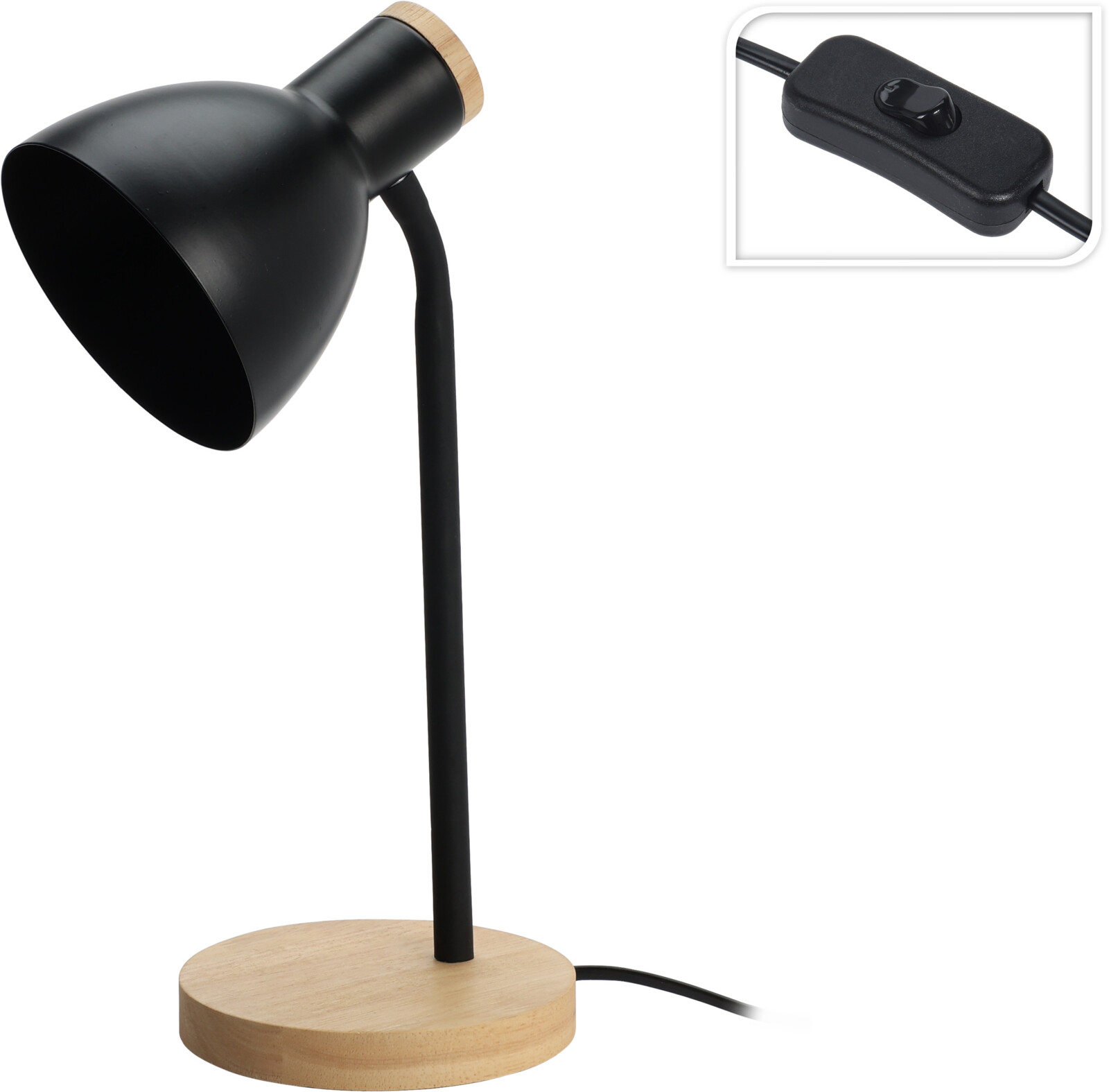 FLEXO SOBREMESA TABLE LAMP NEGRO 60X31X34'5CMS.