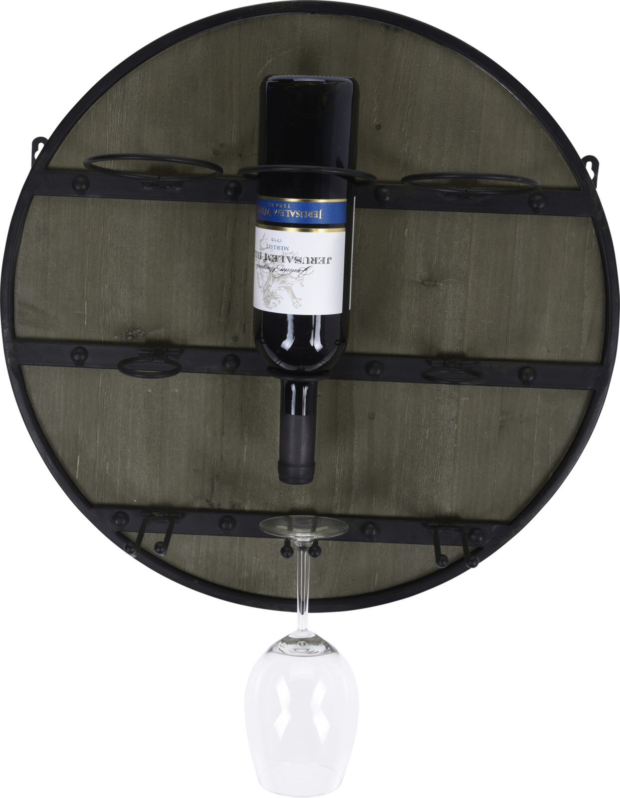 BOTELLERO KOOP WINE RACK 6 BOTELLAS Y COPAS