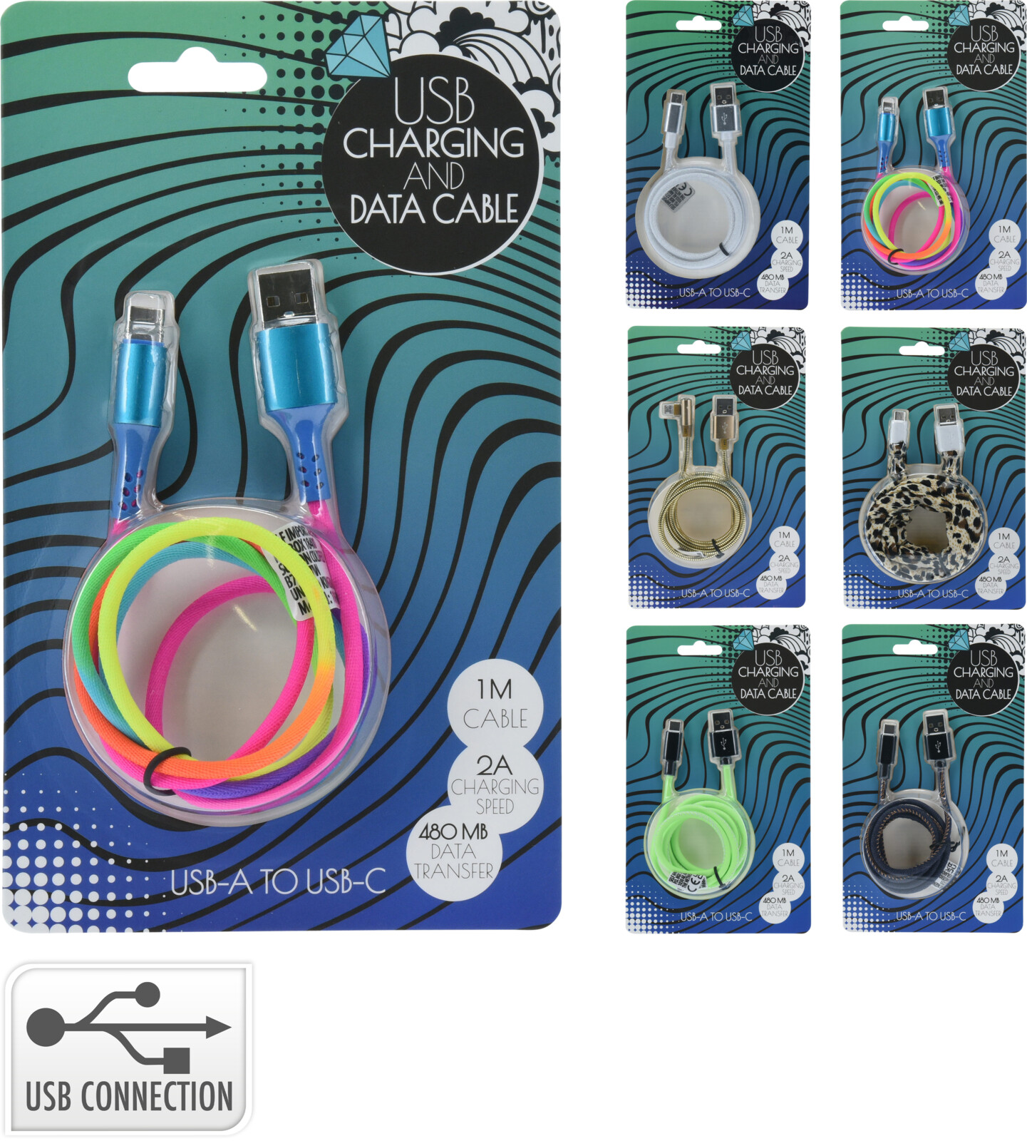 CABLE KOOP CARGADOR USB TIPO C 1 MTR.