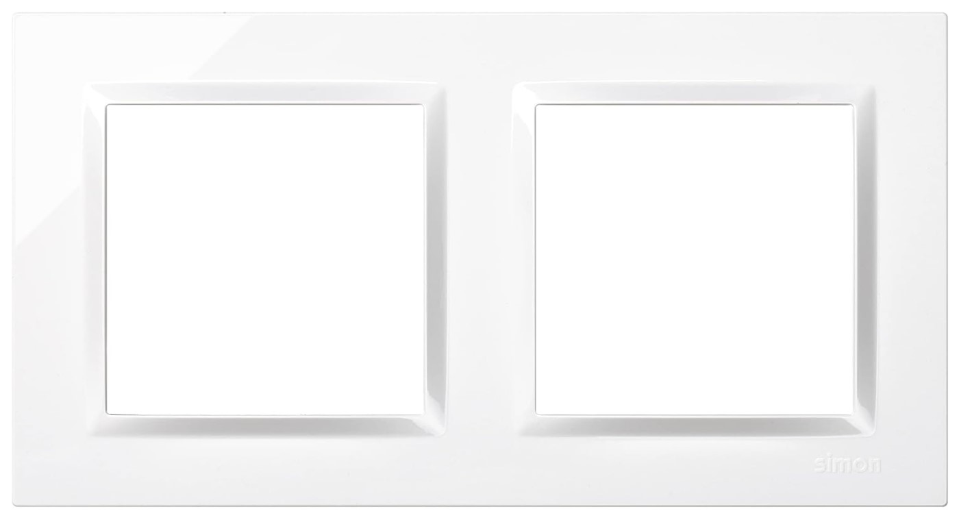MARCO 2 ELEMENTOS SIMON 10 BLANCO 15'5X8'4X1'01 CMS.