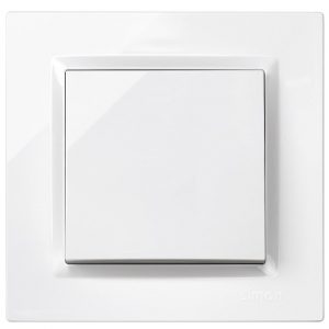 PULSADOR SIMON 10 BLANCO 8'4X8'4X4'5 CMS.