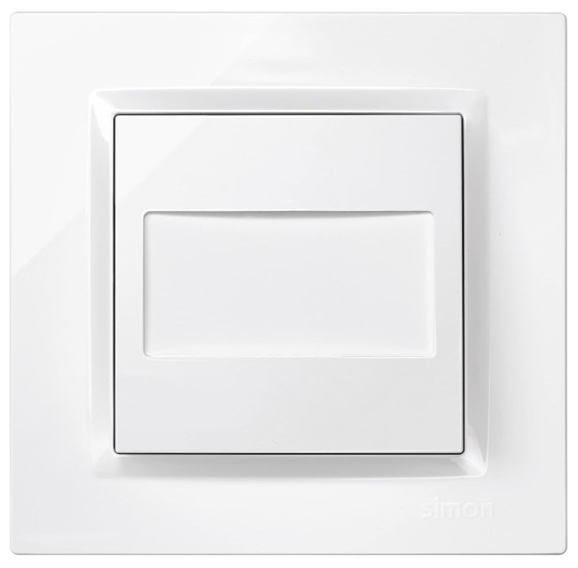 TAPA CIEGA SIMON 10 BLANCO 8'4X8'4X4'5 CMS.