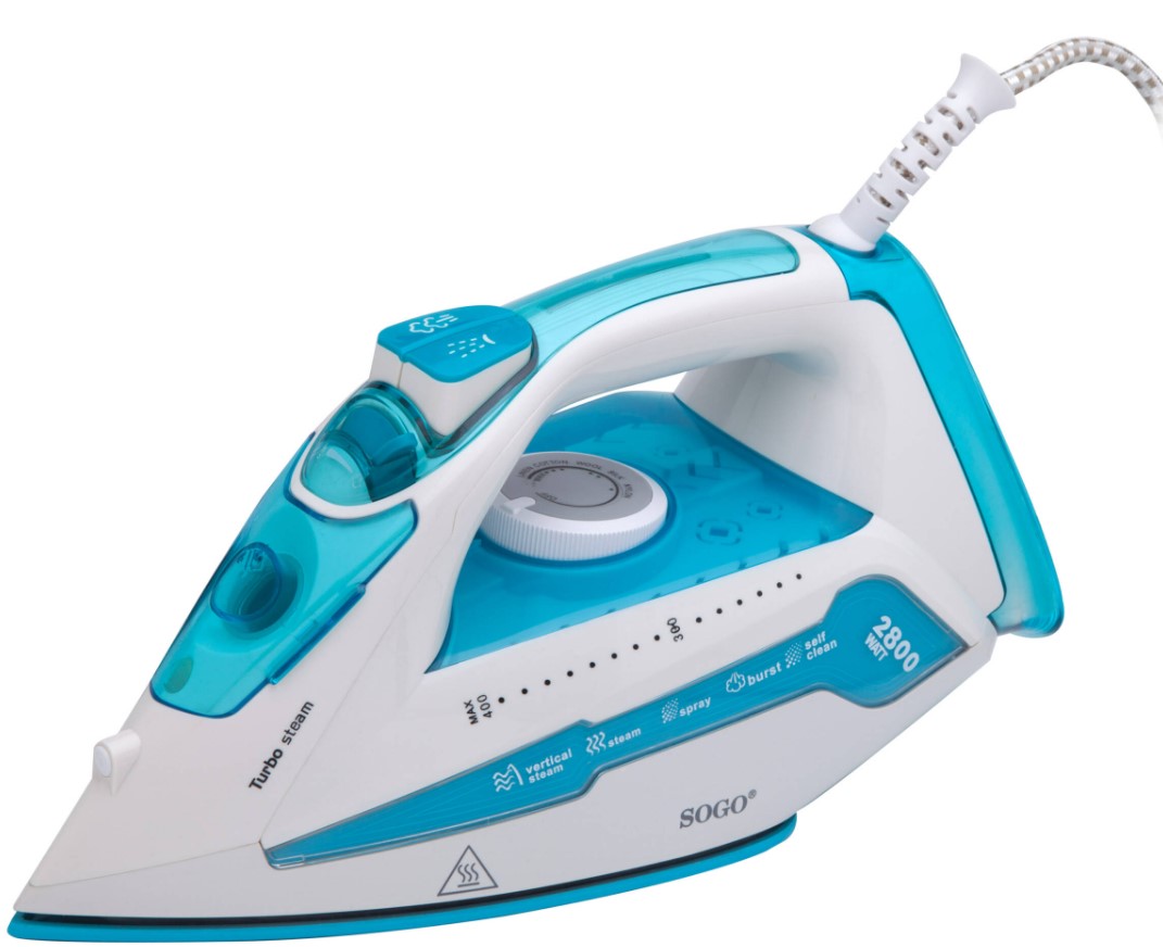 PLANCHA VAPOR SOGO CERAMICA 2800 W. AZUL