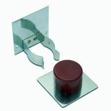 RETENEDOR PUERTA B78220M CON TOPE MARRON BRINOX
