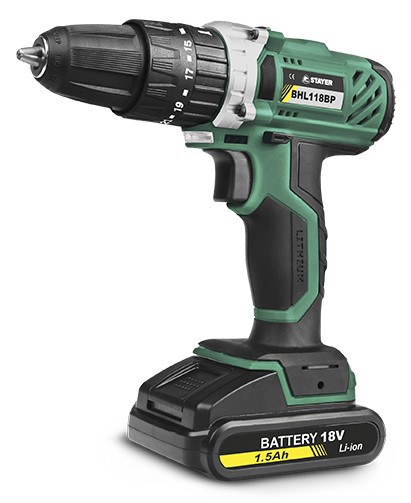 TALADRO ATORNILLADOR STAYER 18V. BATERIA 1'5AH BHL118BPK