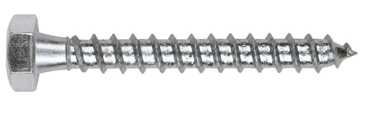 TIRAFONDO CABEZA HEXAGONAL  6 X 60 ROSCA COMPLETA (200U)