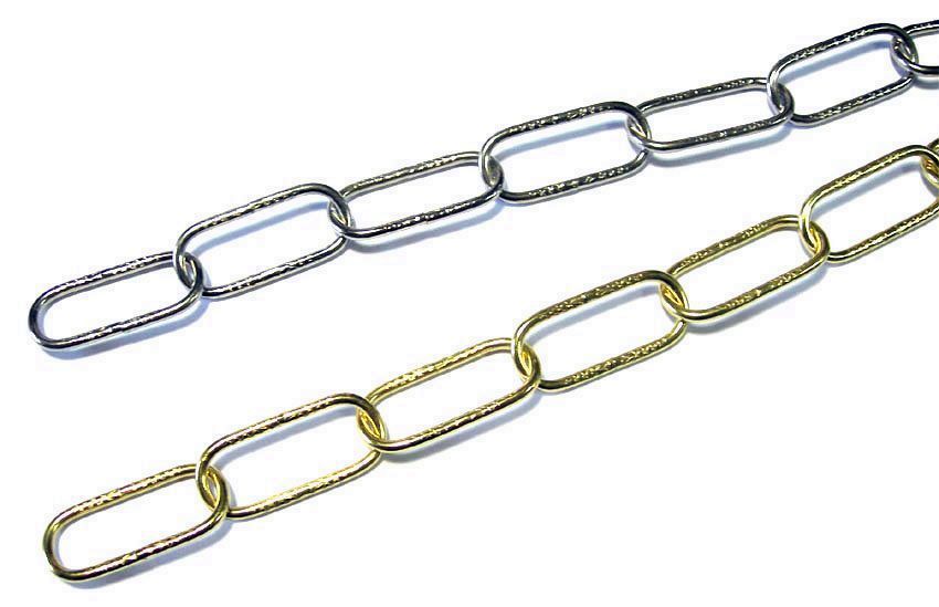 CADENA LAMPARA NIQUEL 43 X 3,4 X 1 MTRO.