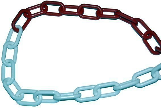 CADENA PLASTICO BICOLOR 6MM. (CAJA 25MTS.)
