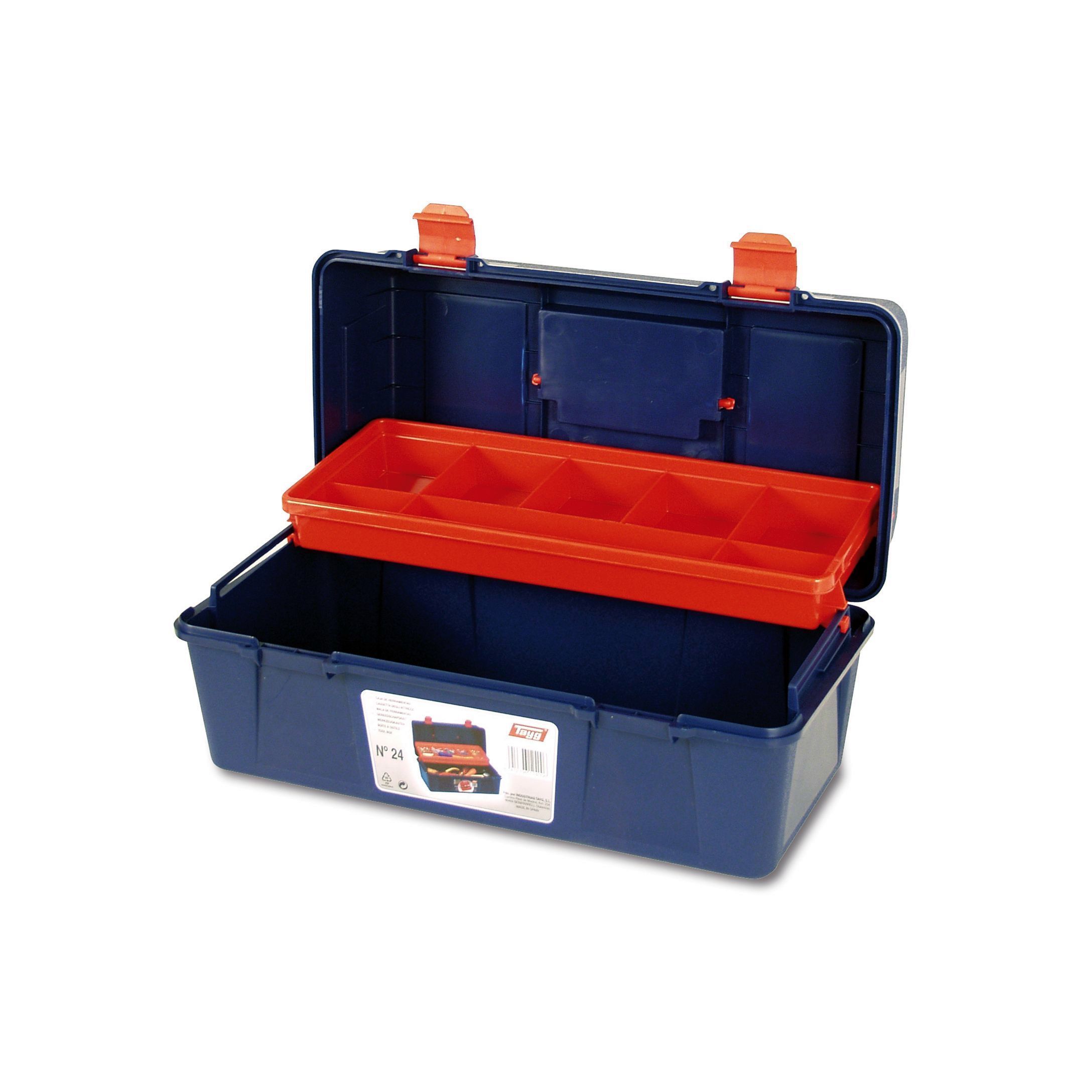 CAJA HERRAMIENTAS PLASTICO TAYG 24 (400X206X188MM)