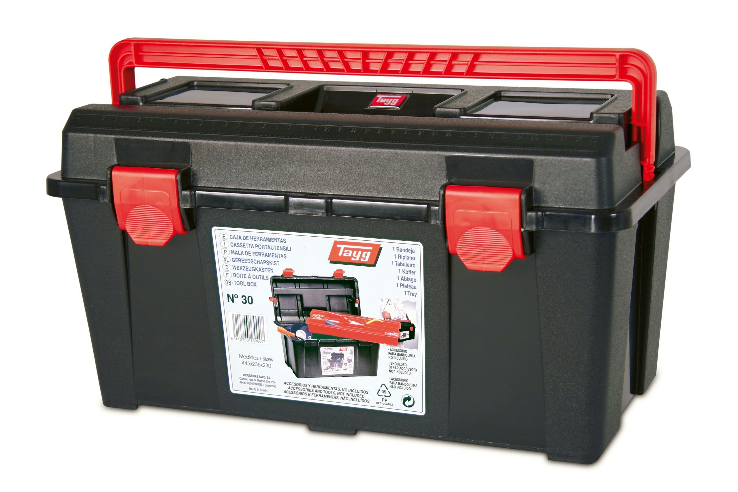 CAJA HERRAMIENTAS PLASTICO TAYG 30 (445X235X230)1B