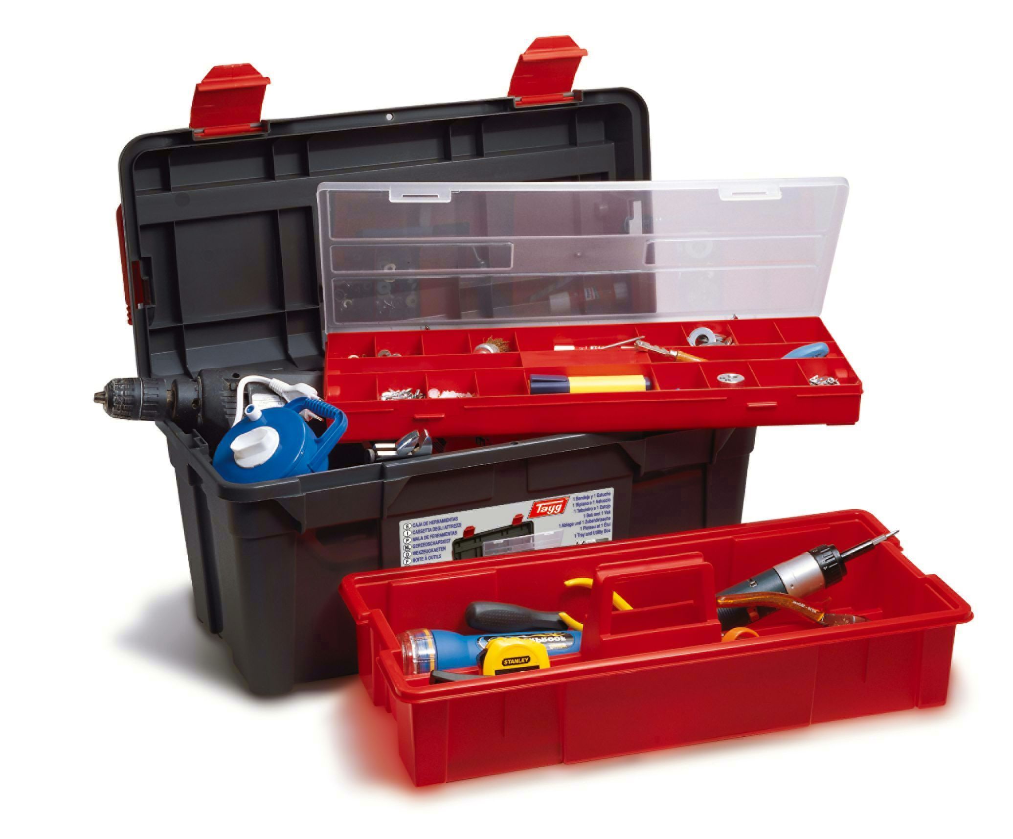 CAJA HERRAMIENTAS PLASTICO TAYG 36 (580X285X290)1B+E
