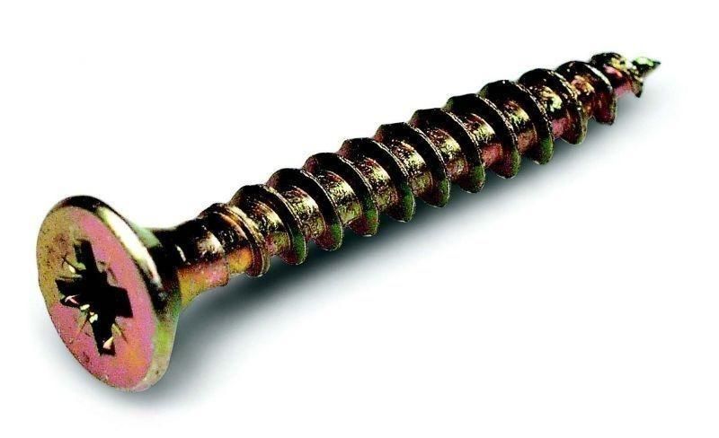 TORNILLO POZI BICROMATADO 3X25 CAJA 300 UND. BUARFE