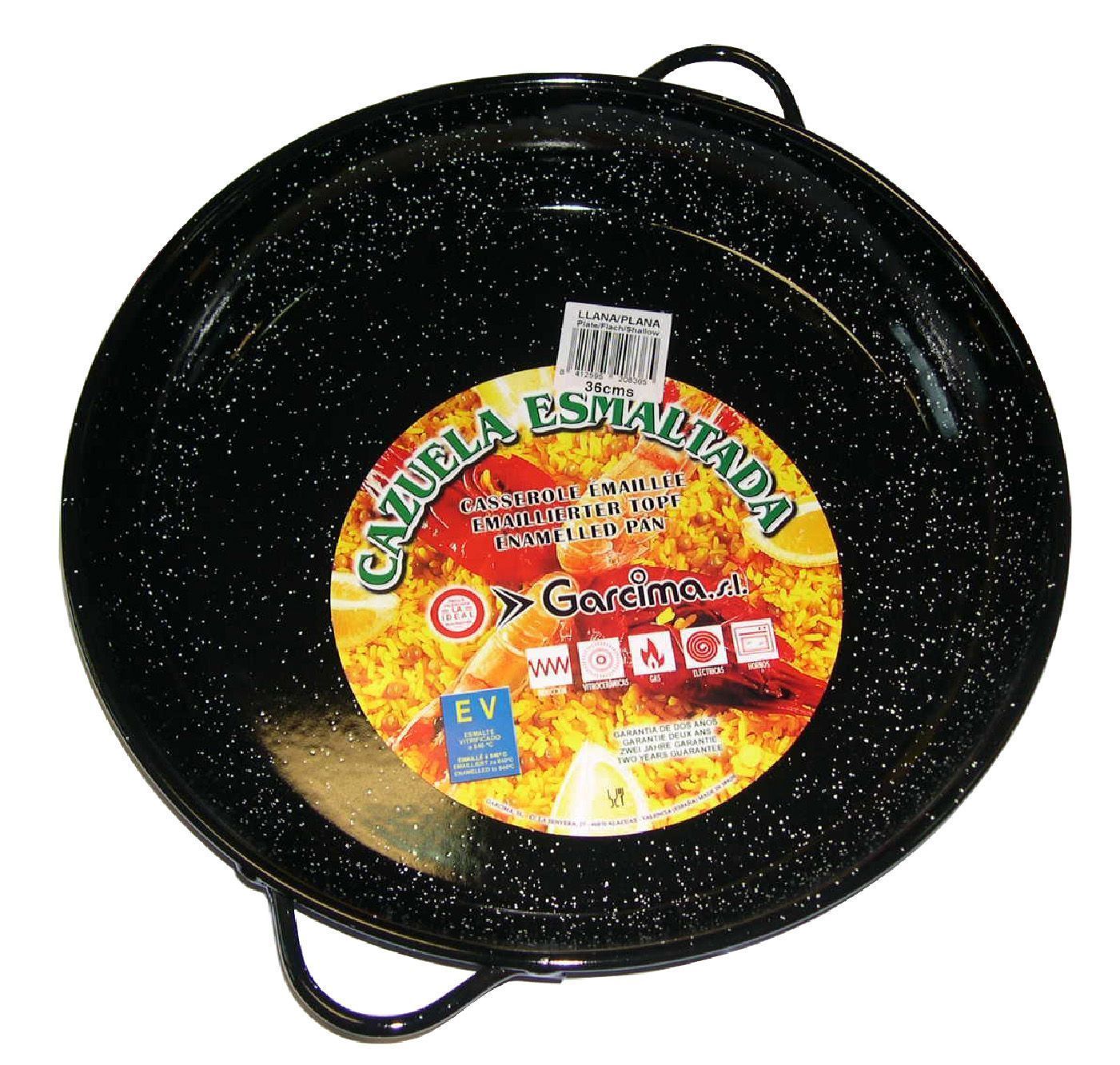 CAZUELA ESMALTADA LLANA 36 CMS.