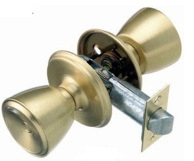 CERRADURA MCMPOMO 5103/3 LATON MATE(POMO/POMO).