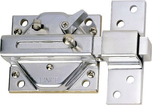 CERROJO LINCE 3930 CROMADO LLAVE SERRETA105MM.