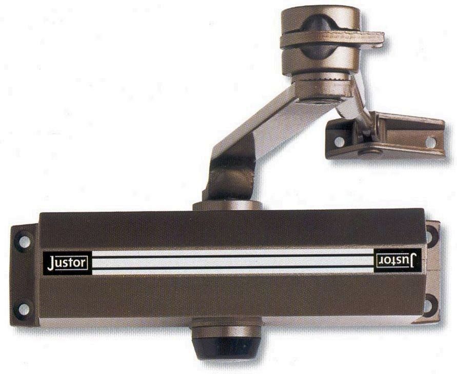 CIERRAPUERTAS JUSTOR CH 23RL PLATA (MAXIMO HOJA 95CM60 KG).