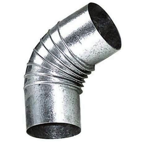 CODO ESTUFA GALVANIZADO DE 100 MM. 45