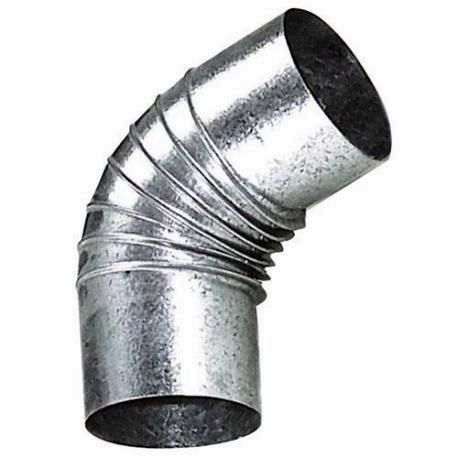 CODO ESTUFA GALVANIZADO DE 120 MM 45