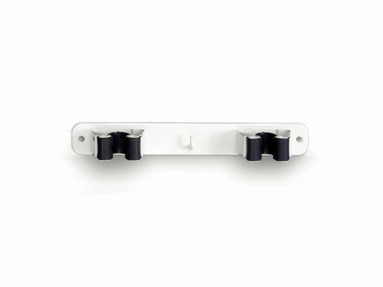 COLGADOR 2 ESCOBAS MAURIS BLANCO