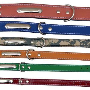 COLLAR CUERO DOBLE, 400 X 18 MM.
