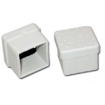 CONTERA GOMA CUADRADA BLANCA 30MM.