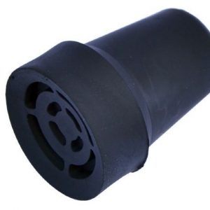 CONTERA GOMA PARA BASTON NEGRA 19 MM.