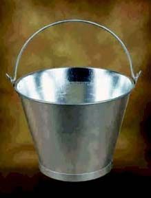 CUBO GALVANIZADO ASA LISA 10 (254 MM.)  6 LTS.