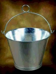 CUBO GALVANIZADO CON ANILLA 10 (254 MM.)  6LTS.