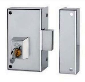 CERRADURA CVL ESMALTADA 156C60 IZQUIERDA CILINDRO REDONDO