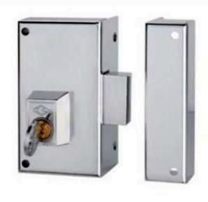 CERRADURA CVL ESMALTADA 156C70 IZQUIERDA CILINDRO REDONDO