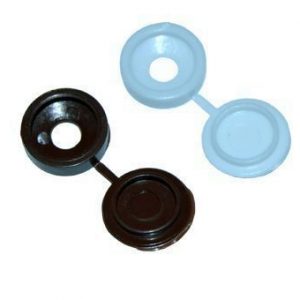 EMBELLECEDOR PLASTICO TORNILLO BLANCO (BOLSA 100 UDS).