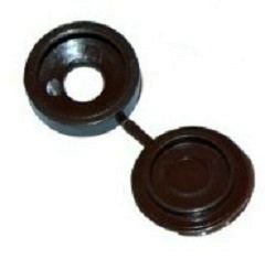 EMBELLECEDOR PLASTICO TORNILLO MARRON (BOLSA 100 UDS).
