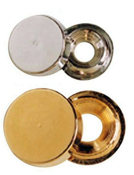EMBELLECEDOR TORNILLO LISO LATONADO 16MM. (100U)
